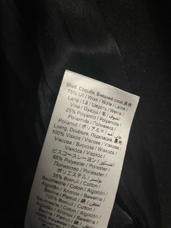 Tiger of Sweden Egal 4 Wool Car Coat Men’s Size 54 - Picture 9 of 14